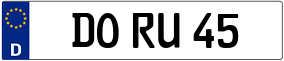 Trailer License Plate